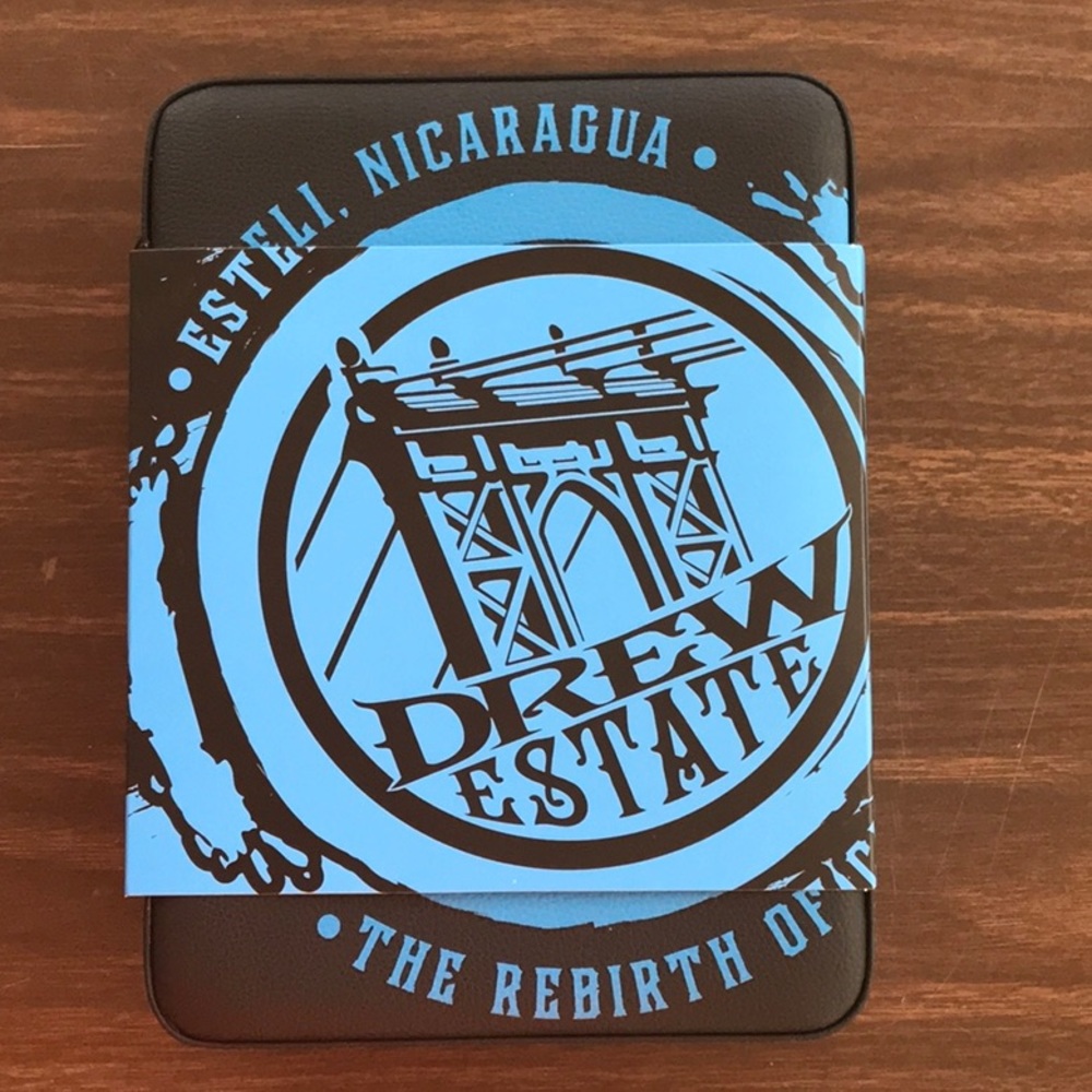 Drew Estate travel humidor with flask. Brand New